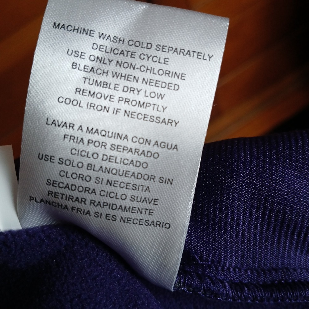 NWT Baltimore Ravens NFL Full Zip-Up Jacket Size Medium Men's Purple Grey Yellow - Picture 8 of 8
